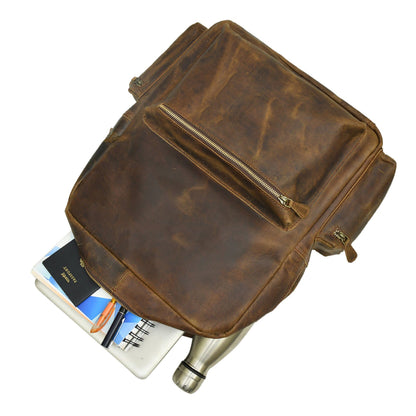 Leather Multipurpose Travel Backpack