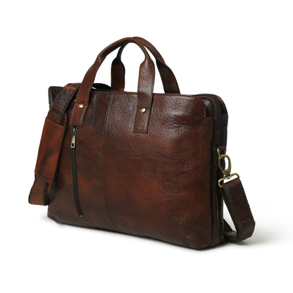 Sleek Italian Brown Laptop Bag 9999