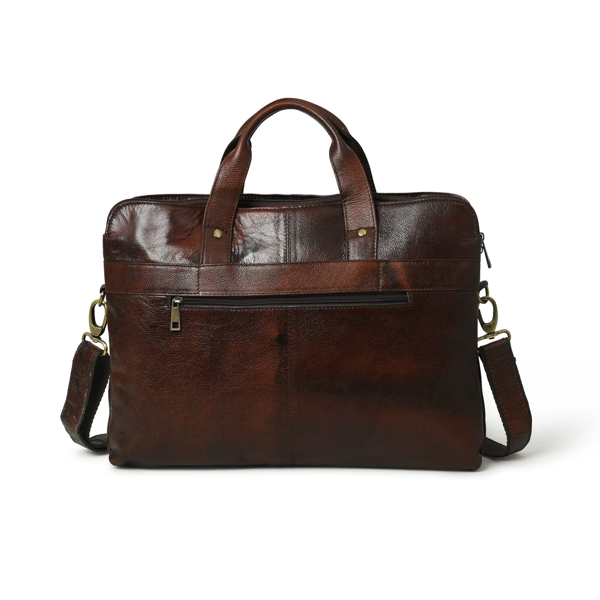 Sleek Italian Brown Laptop Bag 9999