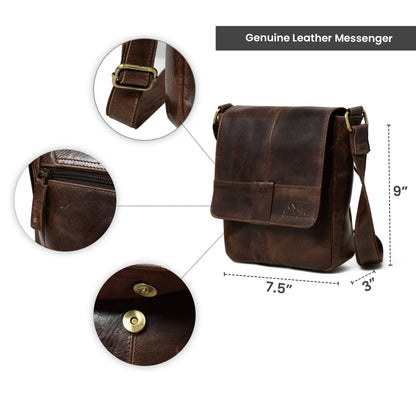 Brown Leather Crossbody Bag