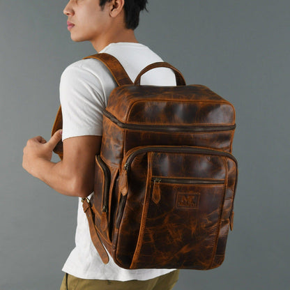  Leather Travel Backpack