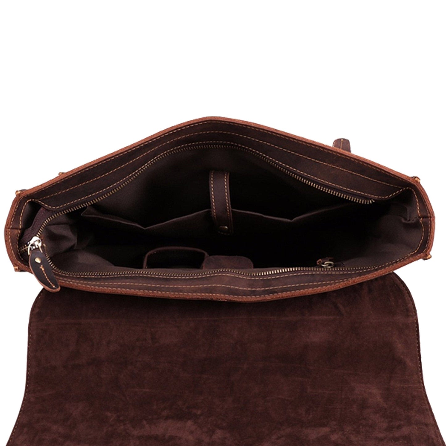 real leather laptop briefcase bag