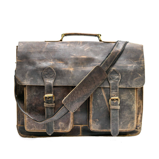 leather laptop messenger bag