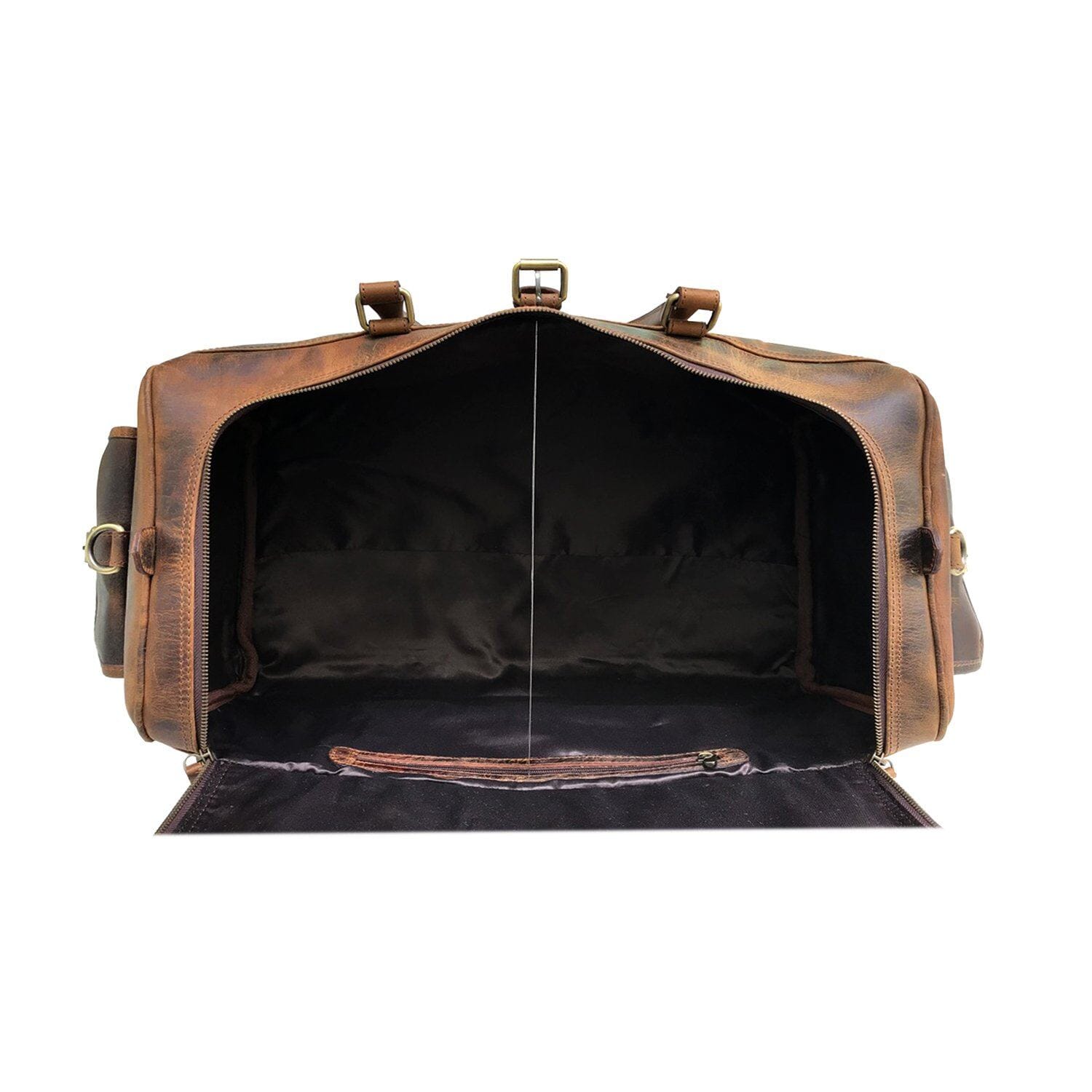 Roosevelt Buffalo Leather Travel Weekender Duffle Bag Classy Leather Bags 