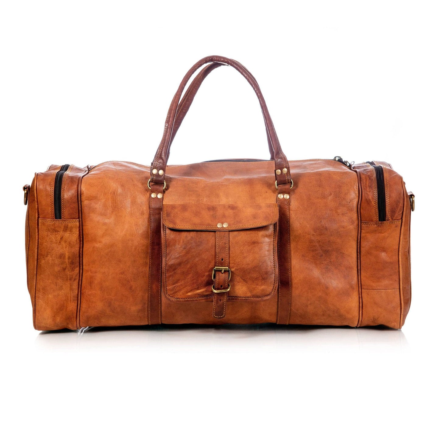 Large Travel Sports Overnight Duffle Bag Classy Leather Bags 