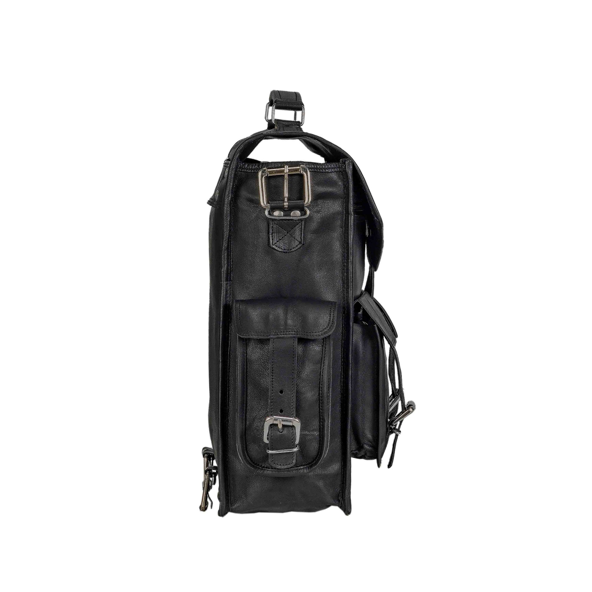 Black Leather Backpacks for women