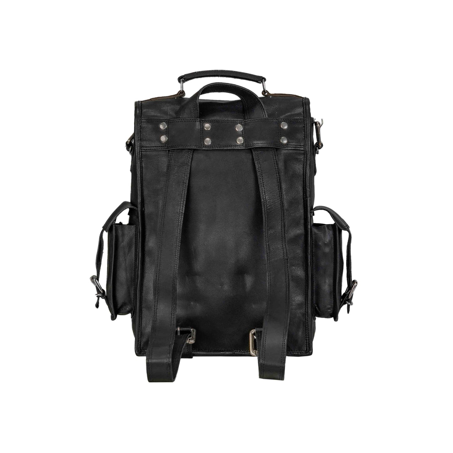 Black Leather Backpacks for women