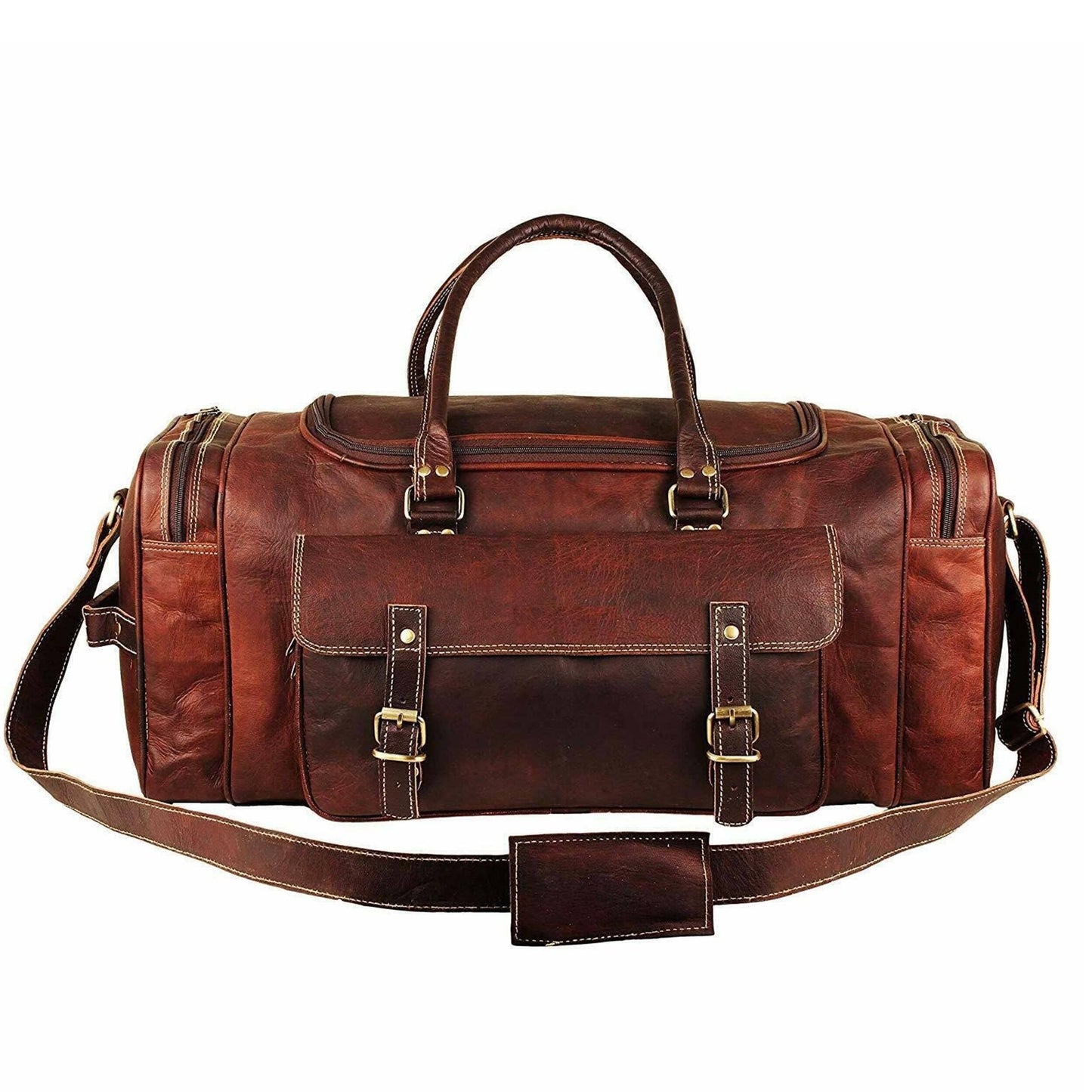 leather duffle bag