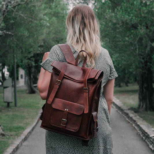 Best Brown Leather Men Backpack from Classy Leather Bags