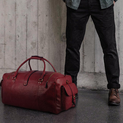 best leather duffle bag