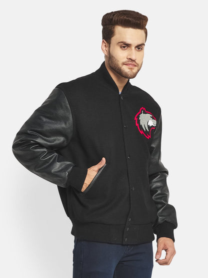 Black Wolf Varsity Jacket