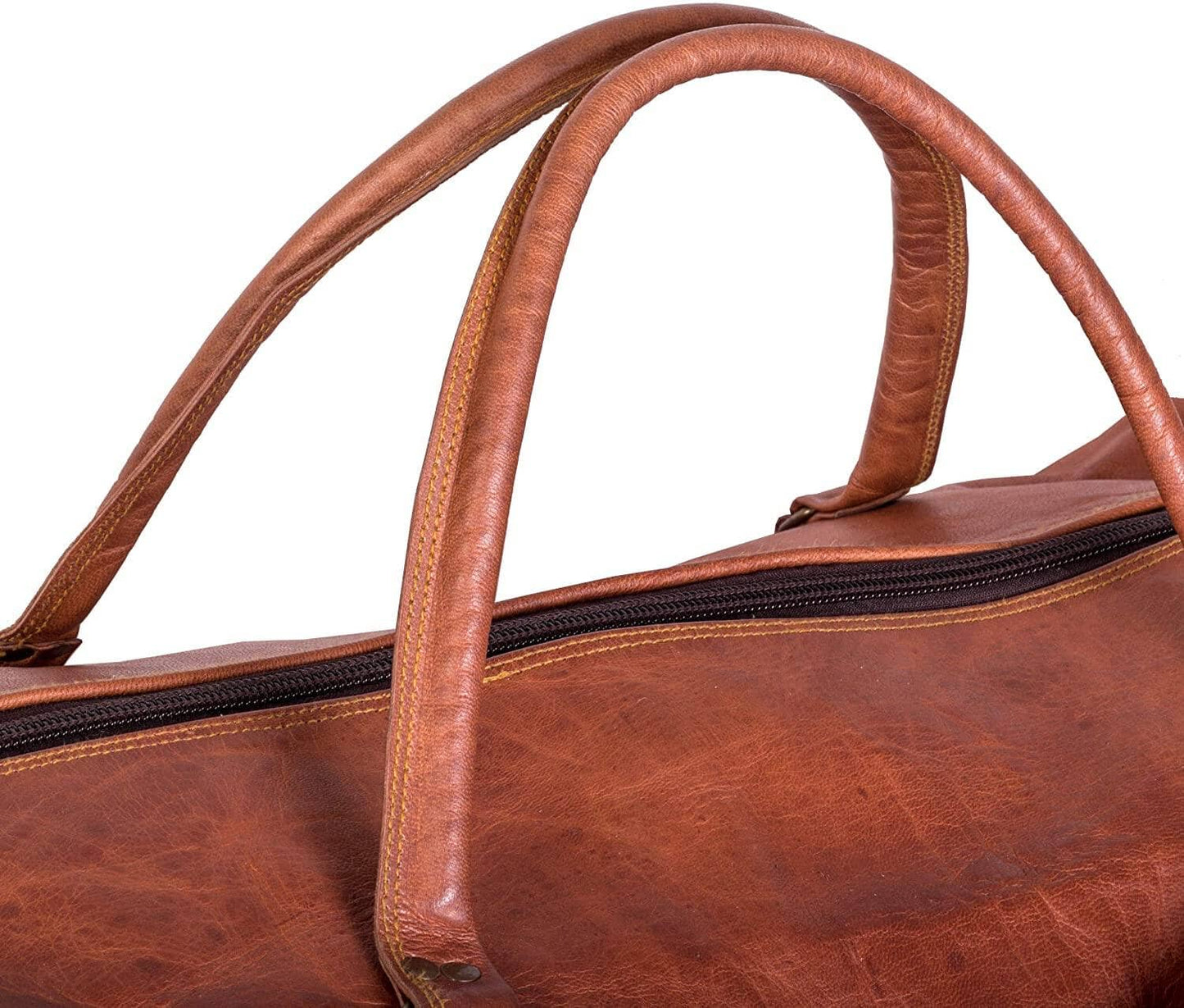 Oversized Men's Leather Weekender Duffle Bag Classy Leather Bags 