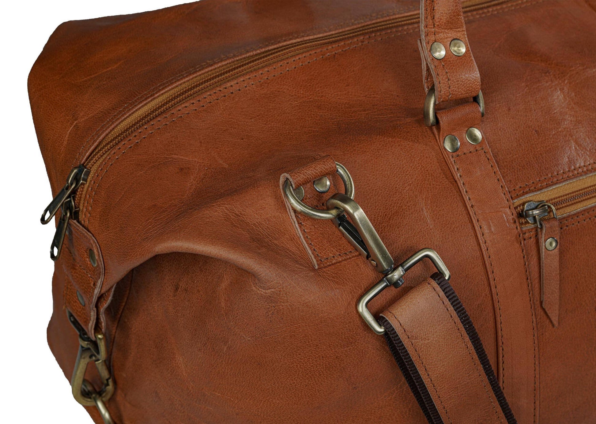 Chicago Leather Weekender Travel Bag