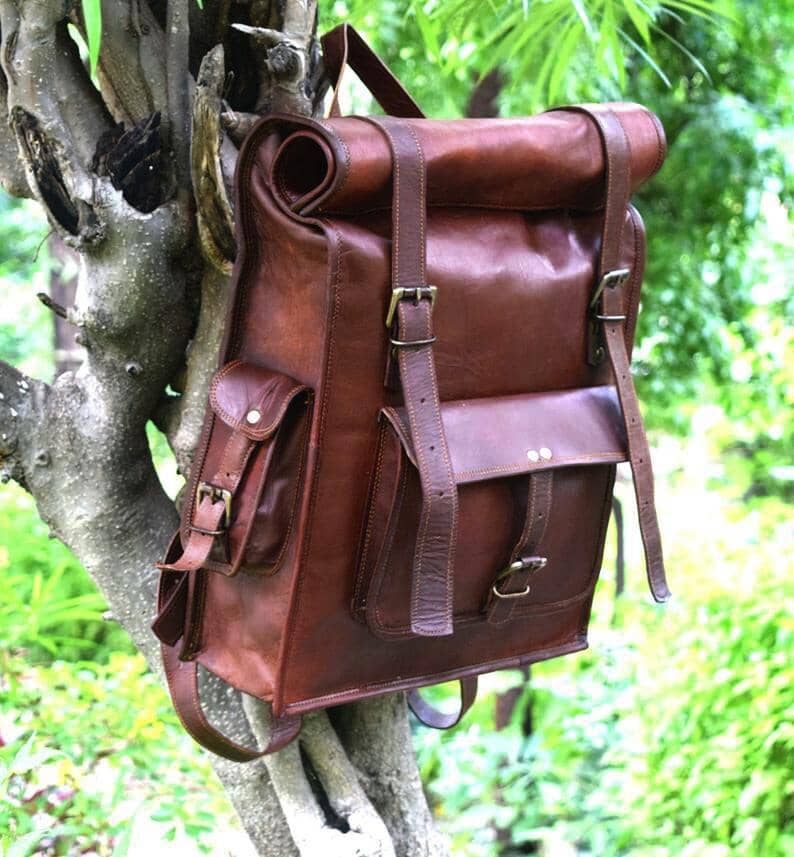 Best Brown Leather Men Backpack from Classy Leather Bags