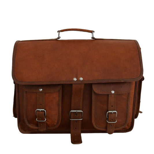 cheap brown leather messenger bag