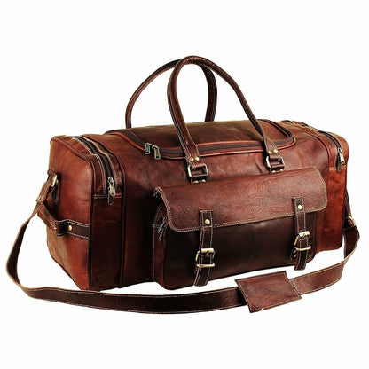leather duffle bag