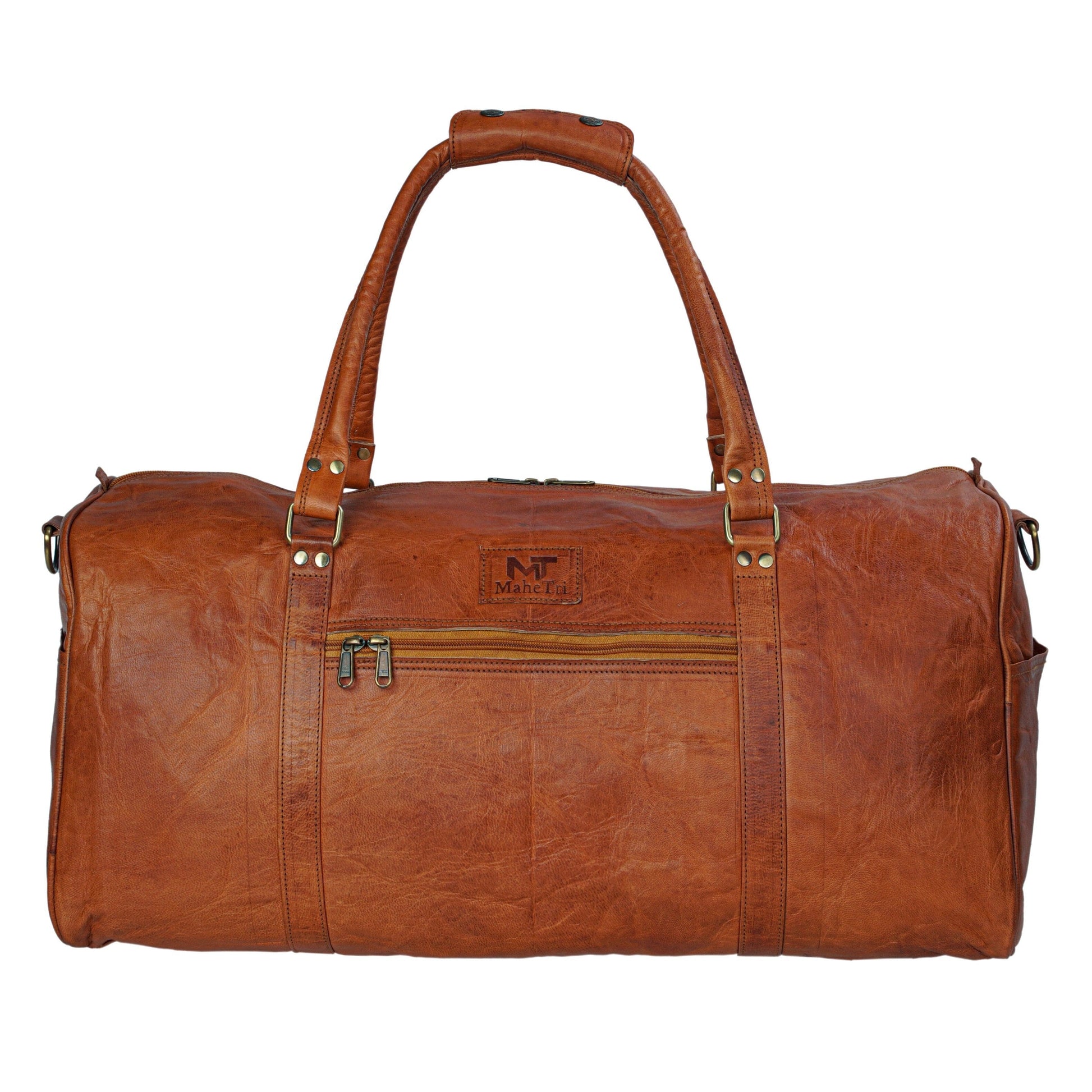 men's leather duffle bag