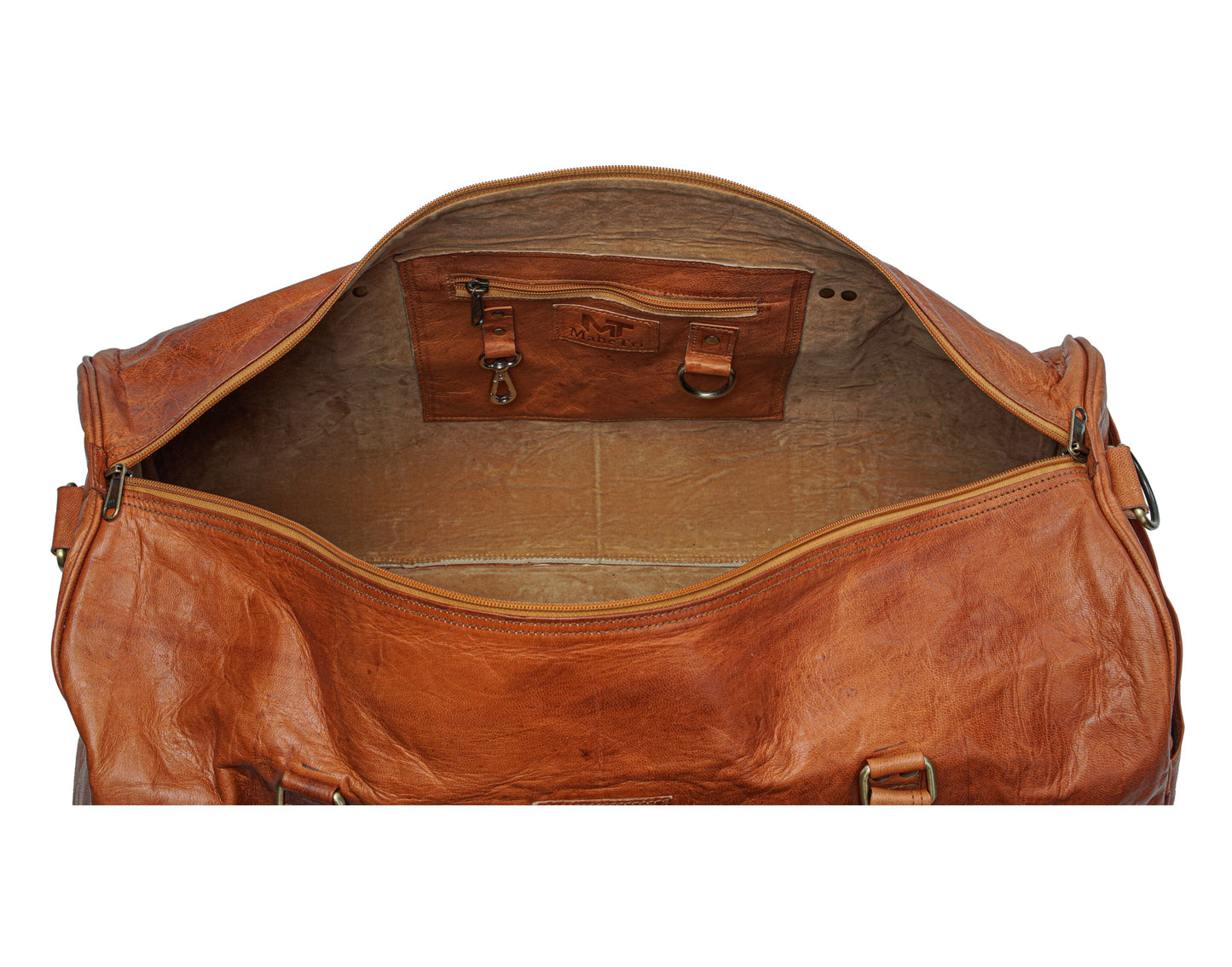 men's leather duffle bag