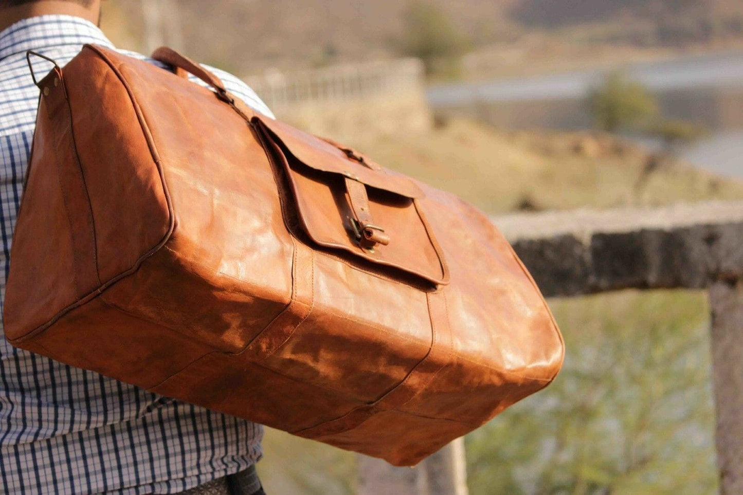 Vintage Leather Travel Weekend Bag Classy Leather Bags 