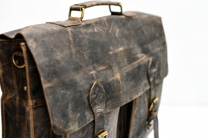 leather laptop messenger bag